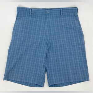 Nike Golf Fit Dry Performance Shorts Blue Plaid 319691-413 Men’s Size 40